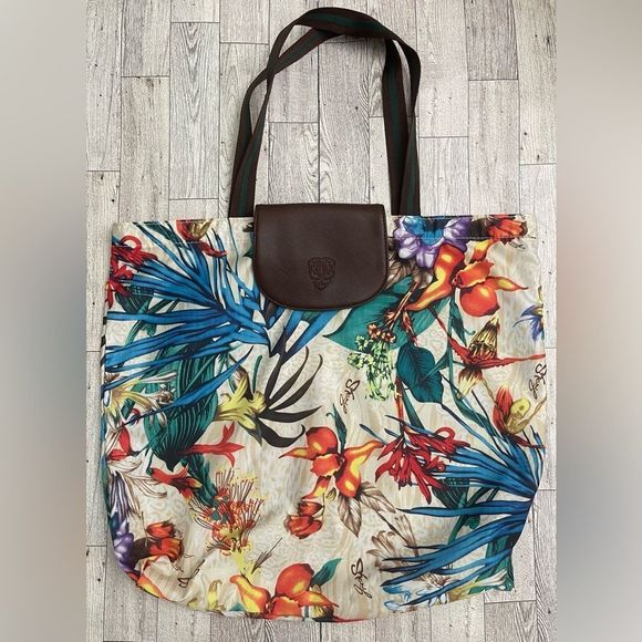 Sharif Handbags - Sharif Tropical Nylon Tote NWOT
